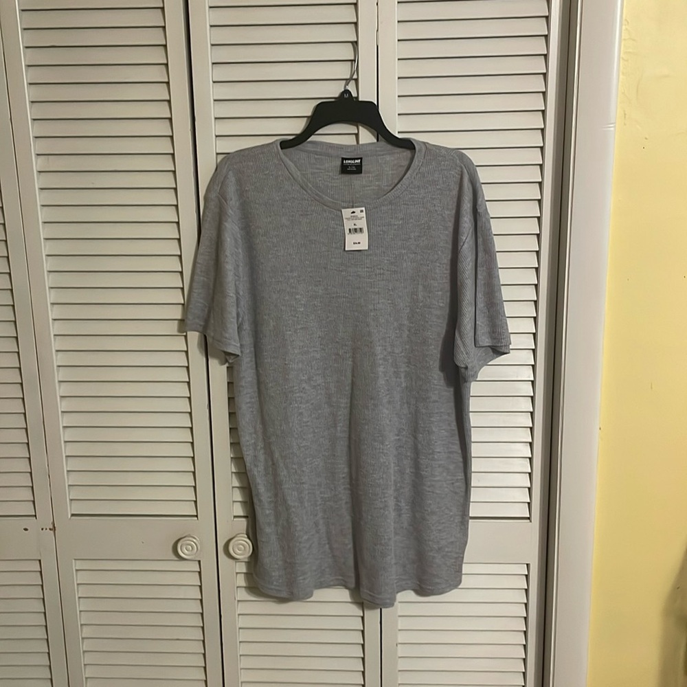 Men’s Longline Scoop Waffle T-Shirt